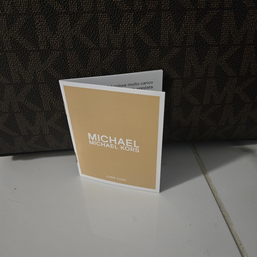 New! Michael Kors Emilia Medium Logo Tote Bag - Brown/Acorn" 358 - Picture 12 of 16